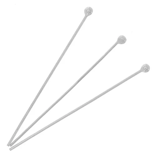 Chiodini a testa pallina 30x0,40 mm in argento 925 x10