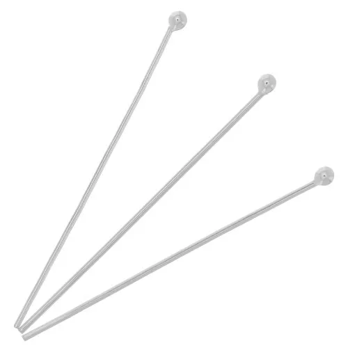 Chiodini a testa pallina 30x0.60 mm in argento 925 x10