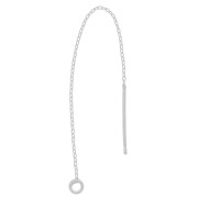 Orecchini catena in Argento 925 80 mm x2|raw }}
