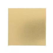 Targhetta di ottone 50x50 mm - spessore 1 mm - ottone lucidato x1