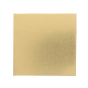 Targhetta in ottone 50x50 mm - spessore 1 mm - Ottone x1