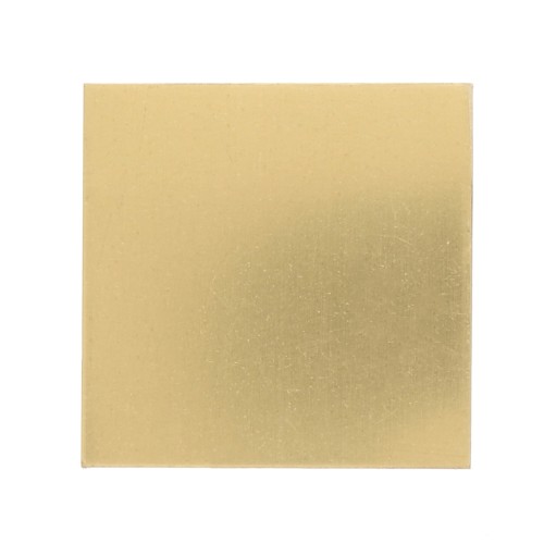 Targhetta di ottone 50x50 mm - spessore 1 mm - ottone lucidato x1
