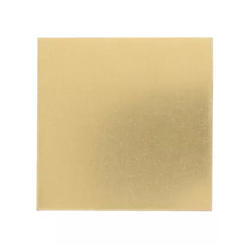Targhetta in ottone 50x50 mm - spessore 1 mm - Ottone x1