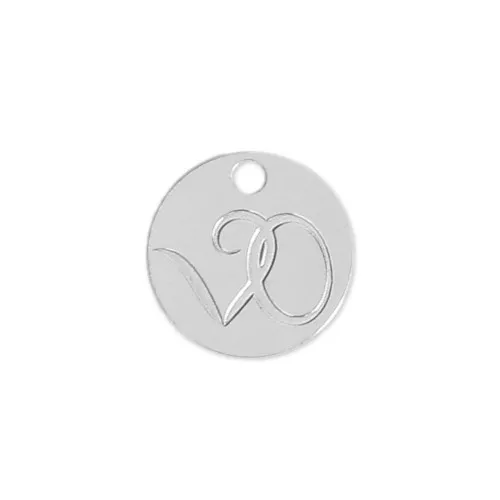 Ciondolo personalizzato tondo 8 mm Argento 925 x100