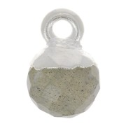 Ciondolo pallina sfaccettato 6 mm -Gemma - Argento 925 - Labradorite x1|raw }}