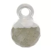 Ciondolo pallina sfaccettato 6 mm -Gemma - Argento 925 - Labradorite x1