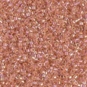 Miyuki Delica 11/0 DB0054 - Dark Peach Lined Crystal AB|raw }}
