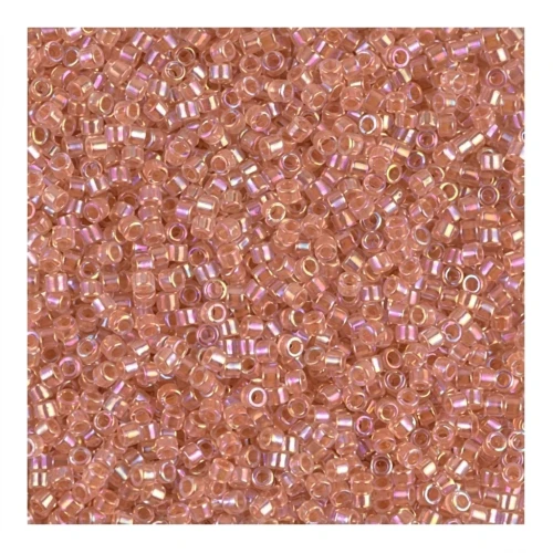 Miyuki Delica 11/0 DB0054 - Dark Peach Lined Crystal AB