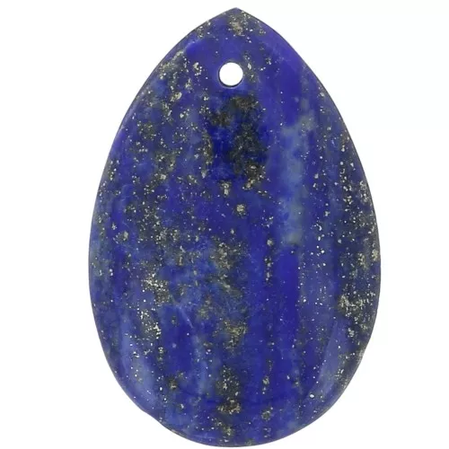 Pendente pera pietra semi preziosa 30x20 mm - Lapis lazzuli x1