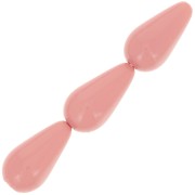 Perle Preciosa Pearshape Pearl 15x8 mm - Salmon rose x5|raw }}