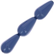 Perle Preciosa Pearshape Pearl 15x8 mm - Navy Blue x5