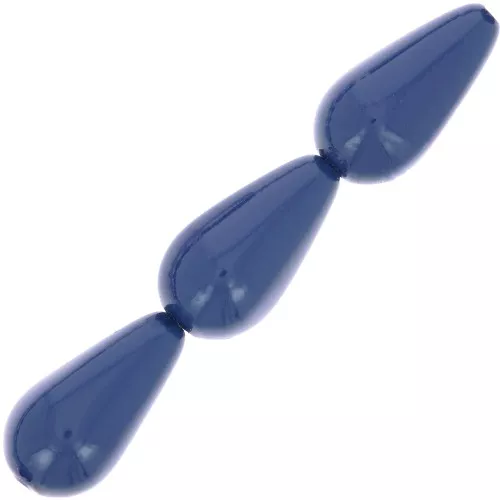 Perle Preciosa Pearshape Pearl 15x8 mm - Navy Blue x5