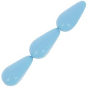 Perle Preciosa Pearshape Pearl 15x8 mm - Aqua Blue x5