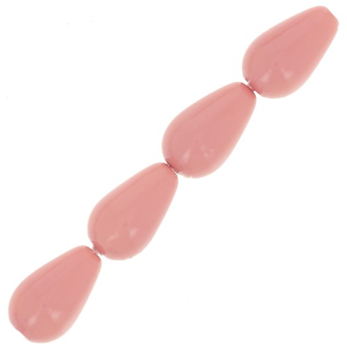Perle Preciosa Pearshape Pearl 10x6 mm - Salmon rose x10