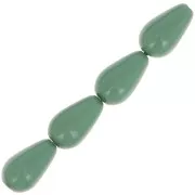 Perle Preciosa Pearshape Pearl 10x6 mm - Sage x10