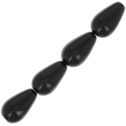 Perle Preciosa Pearshape Pearl 10x6 mm - Magic Black x10