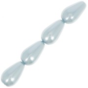 Perle Preciosa Pearshape Pearl 10x6 mm - Light Blue x10
