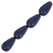 Perle Preciosa Pearshape Pearl 10x6 mm - Dark Blue x10