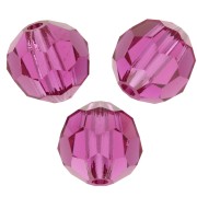 Preciosa Crystal Faceted Rounds 6 mm - Fuchsia x6|raw }}