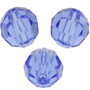 Preciosa Crystal Faceted Rounds 6 mm - Sapphire x6