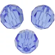 Preciosa Crystal Faceted Rounds 6 mm - Sapphire x6