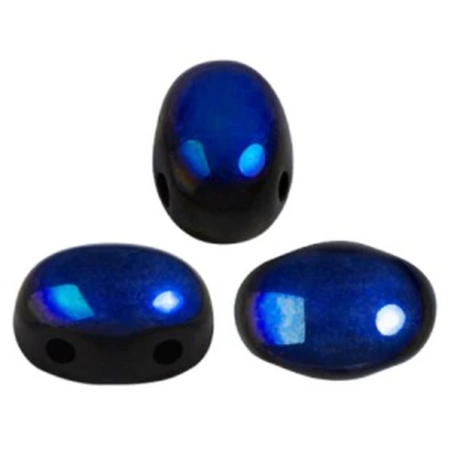 Perle in vetro Samos® di Puca® 7x5 mm Full Azzuro x10g