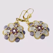 Perle in vetro Samos® di Puca® 7x5 mm Crystal Full Vitrail x10g