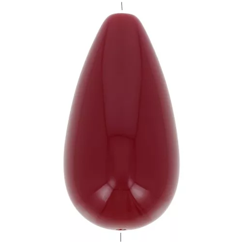 Perla in resina 26x14 mm - Bordeaux x1