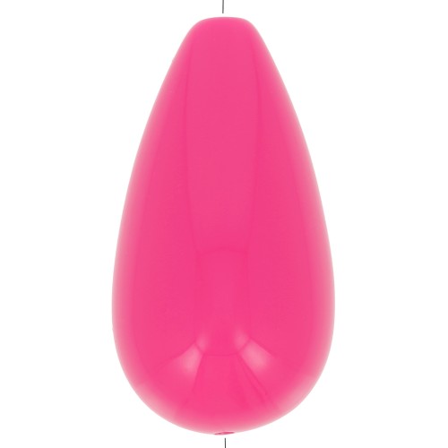 Perlina di resina a pera 26x14 mm - Rosa Fucsia x1