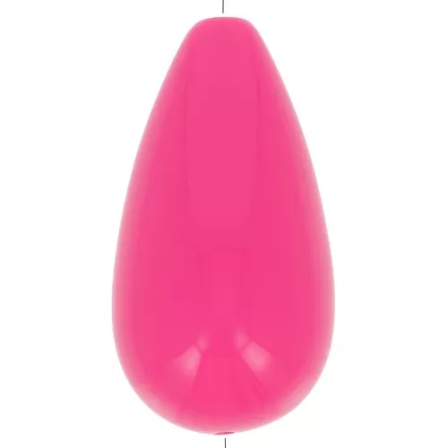 Perlina di resina a pera 26x14 mm - Rosa Fucsia x1