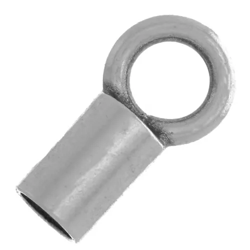 Tappi terminali per corda da 1,5 mm - Placcatura argento antico x10