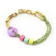 Chiusura a moschettone di sicurezza da 21 mm - Dorato x1