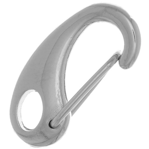 Chiusura a moschettone di sicurezza da 21 mm - Rodiato x1