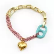 Chiusura a moschettone 21 mm - Rodio x1