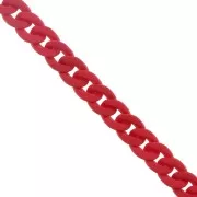 Catena acrilica 16 mm - Rosso opaco Mat x48cm