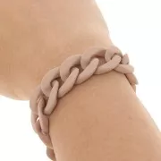 Catena acrilica 16 mm - Marrone chiaro opaco Mat x48cm