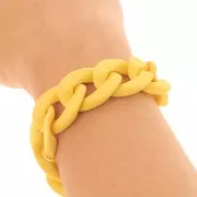 Catena acrilica 20 mm - Giallo opaco Mat x48cm