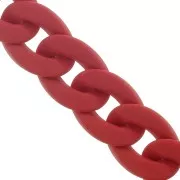 Catena acrilica 20 mm - Rosso opaco Mat x48cm