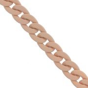 Catena acrilica 20 mm - Marrone chiaro opaco Mat x48cm