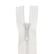 Chiusura lampo iniettata non separabile 60 cm - Bianco x1