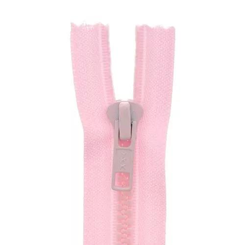 Chiusura lampo iniettata non separabile 60 cm - Rosa chiaro x1