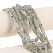 Perla in pietra semipreziosa 6x3 mm - Labradorite x38cm