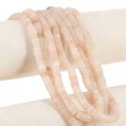 Perla in pietra semipreziosa 6x3 mm - Peach Moonstone x38cm