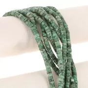 Perle di pietra semipreziosa Heishi tinta 6x3mm Turchese africano diaspro x38cm