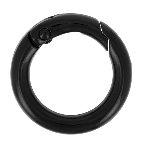 Chiusura tonda mochettone 20 mm - Nero x1