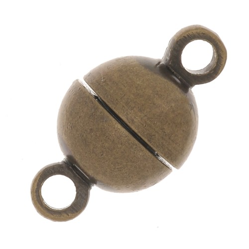 Chiusura magnetica a sfera 6 mm - Bronzo x1
