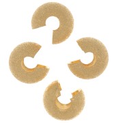 Coprischiaccini diamante 9 mm - Dorato con oro fino x20