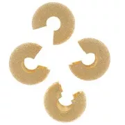 Coprischiaccini diamante 9 mm - Dorato con oro fino x20