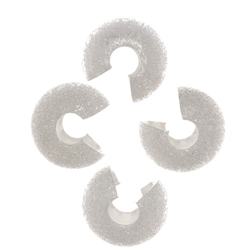 Coprischiaccini diamante 9 mm - Placcatura argento fino x20