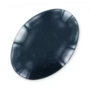 Cabochon con pagliuzzemm.25x18 Blu Notte x1